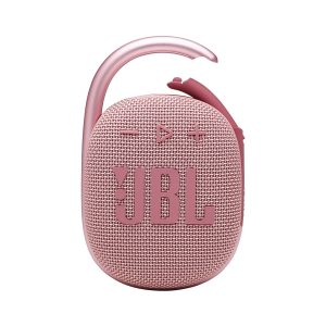 JBL Clip 4: Portable Speaker with Bluetooth - Waterproof and Dustproof Feature (Pink)