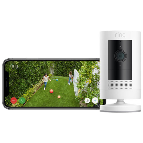 Ring Stick Up Cam Wireless Indoor/Outdoor 1080p HD IP Camera - White - Image 3