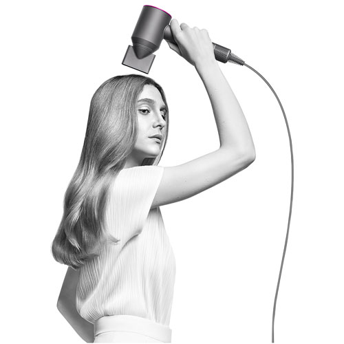 Dyson Supersonic Hair Dryer - Iron/Fuchsia - Image 3